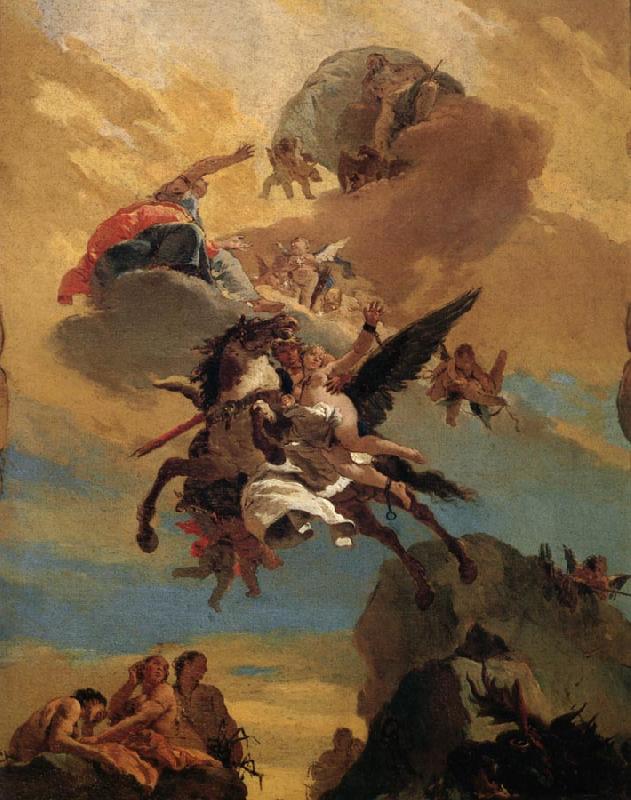 Giovanni Battista Tiepolo Perseus and andromeda oil painting picture